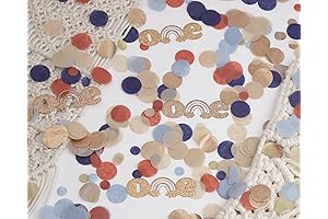 Boho Rainbow 1st Birthday Decorations for Boys: Vibrant Boho Confetti