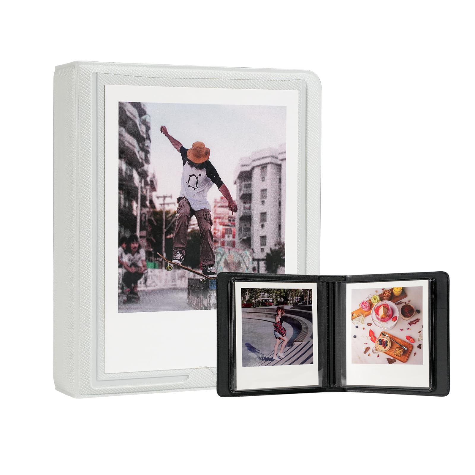 Polaroid - Álbum de fotos compatible con Fujifilm Instax Wide Square Picture Album, tiene capacidad para película cuadrada instantánea SQ1 SQ6 SQ10 SQ20 Polaroid 600 i tipo película de 3.5 x