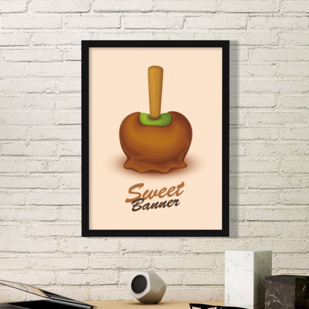 Cadre photo en bois noir pour embellir un mur vide avec l'art chocolat vert