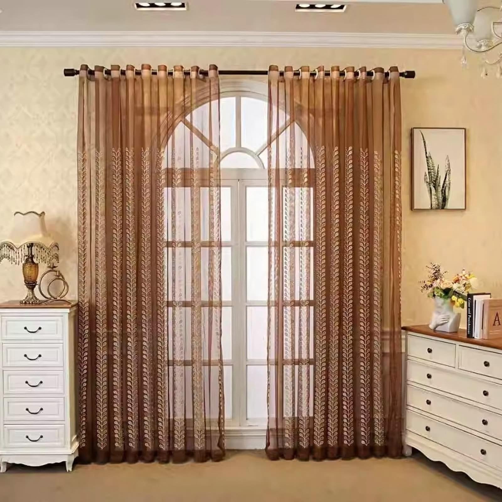 Voilage de chambre brodé Beydodo pour créer une ambiance douce et lumineuse au quotidien