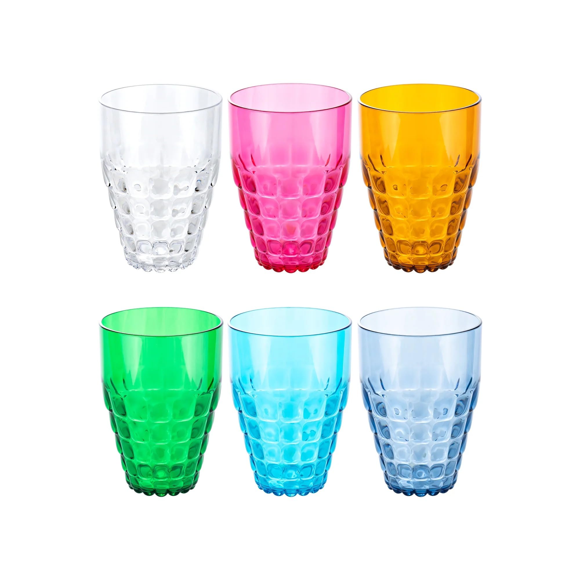 Guzzini - Lot de 6 verres hauts Tiffany