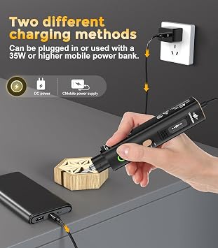 Handheld Ultrasonic Cutter, Aluminum Alloy Body, 30W 40KHz High Precision Ultrasonic Cutter, Suitable for Plastics, Acrylics, Carbon Fiber Boards, Thin Wood, 3D Printed Models etc
