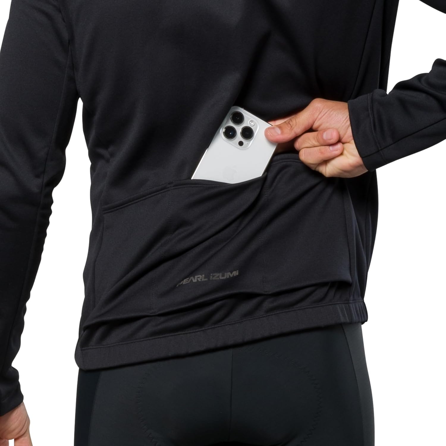 PEARL IZUMI Men's Quest Thermal Jersey, Full-Length Zipper, Brushed Fleece Interior & Three Rear Pockets - Image 3