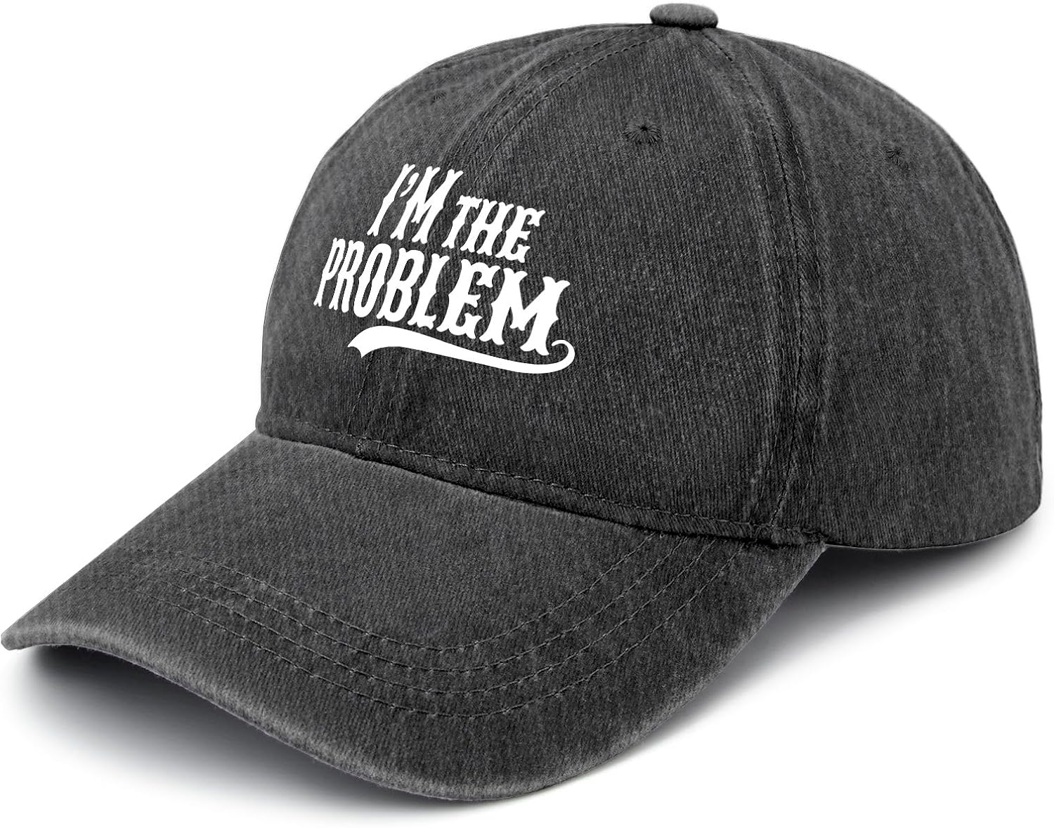 I'm The Problem Cap Country Music Hat for Men Washed Distressed Baseball Caps - Image 2