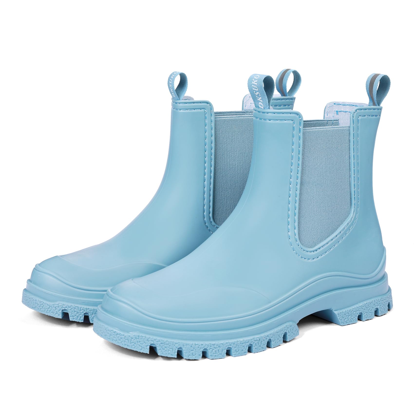 DKSUKO Rain Boots Women Waterproof Chelsea Boots