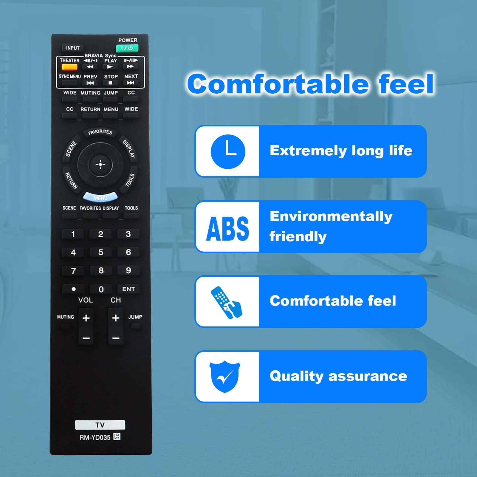Amazon.com: RM-YD035 Replaced Remote fit for Sony TV KDL-22BX300
