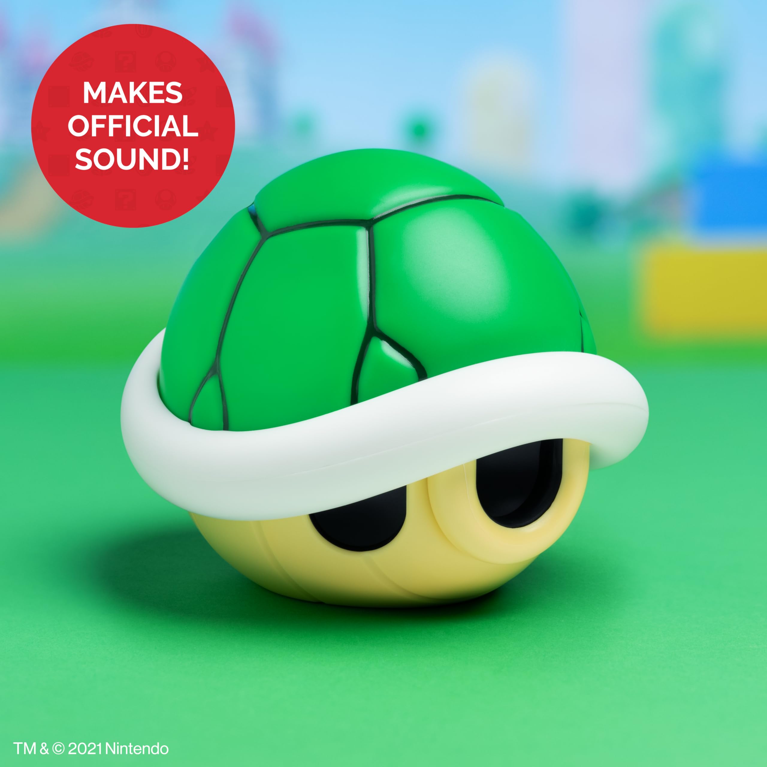 Paladone Super Mario Bros Green Shell Light z dźwiękiem, zasilanie bateryjne, oficjalny towar Nintendo, jeden rozmiar, wielokolorowe