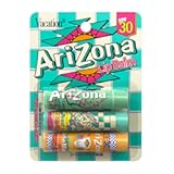 AriZona Iced Tea SPF 30 Lip Balms 3-Pack by Vacation Sunscreen&comma; Hydrating Lip Sunscreen Chapstick&comma; Water Resistant Vegan Sunscreen Lip Balm&comma; 3 Iconic Flavors&comma; Limited Edition SPF Chapstick &lpar;Pack of 3&rpar;