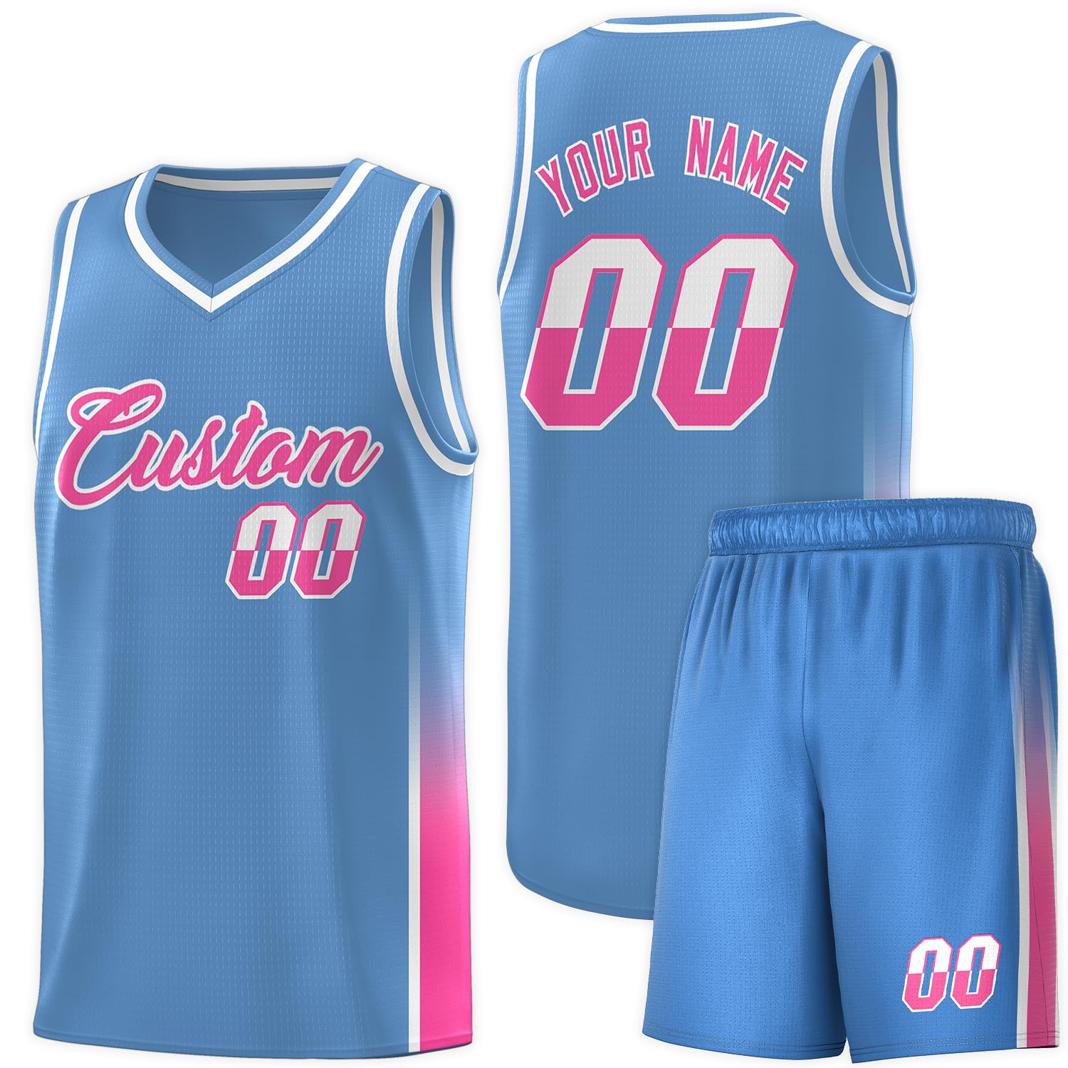 Custom Your Own Team Basketball Jersey Sets Personalized Name Number Basketball Shirt Shorts for Men Women Youth