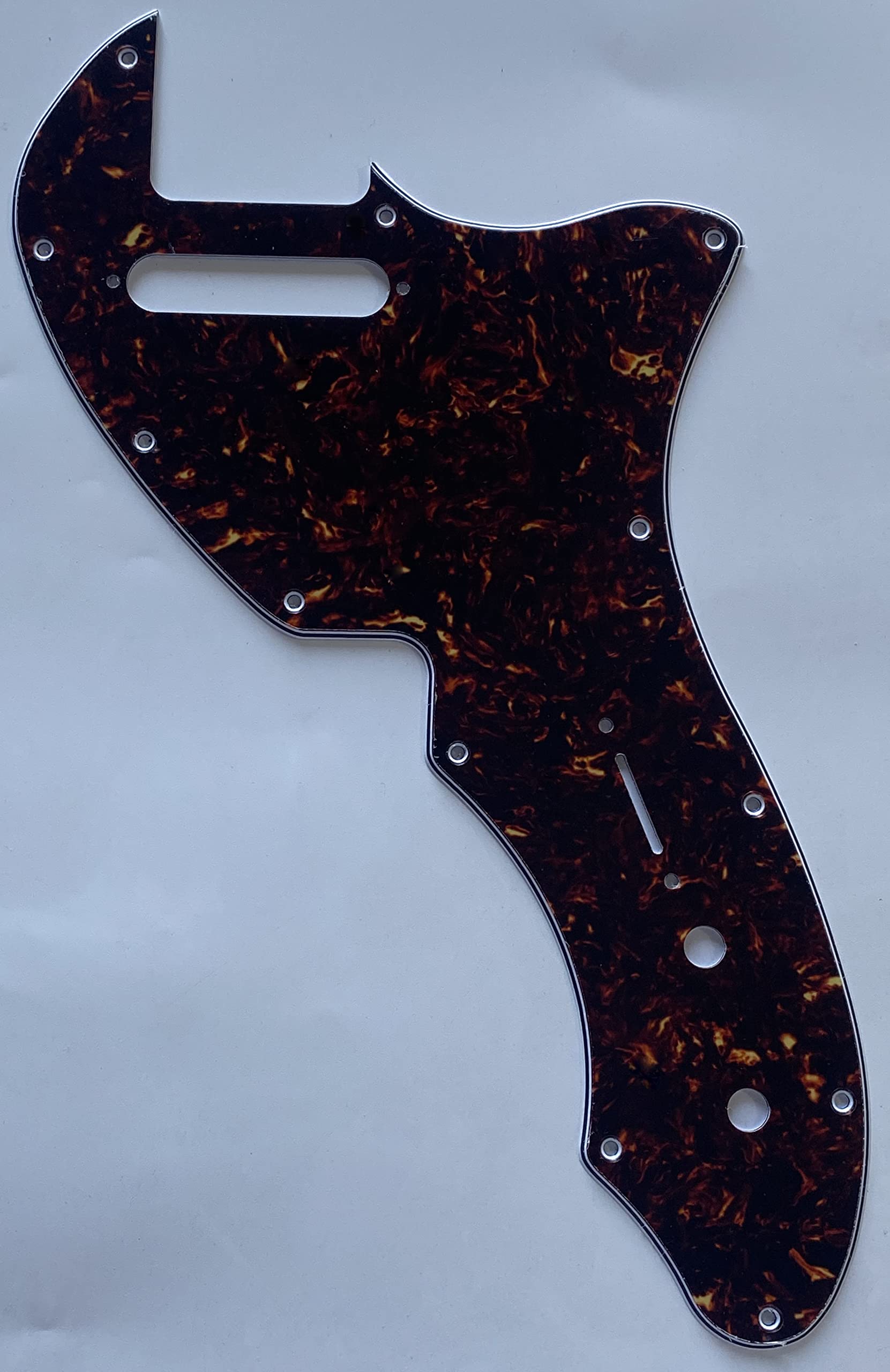 For Fit Fender Telecaster Thinline/Tele 69 Style Guitar Pickguard (4 Ply Brown Tortoise)