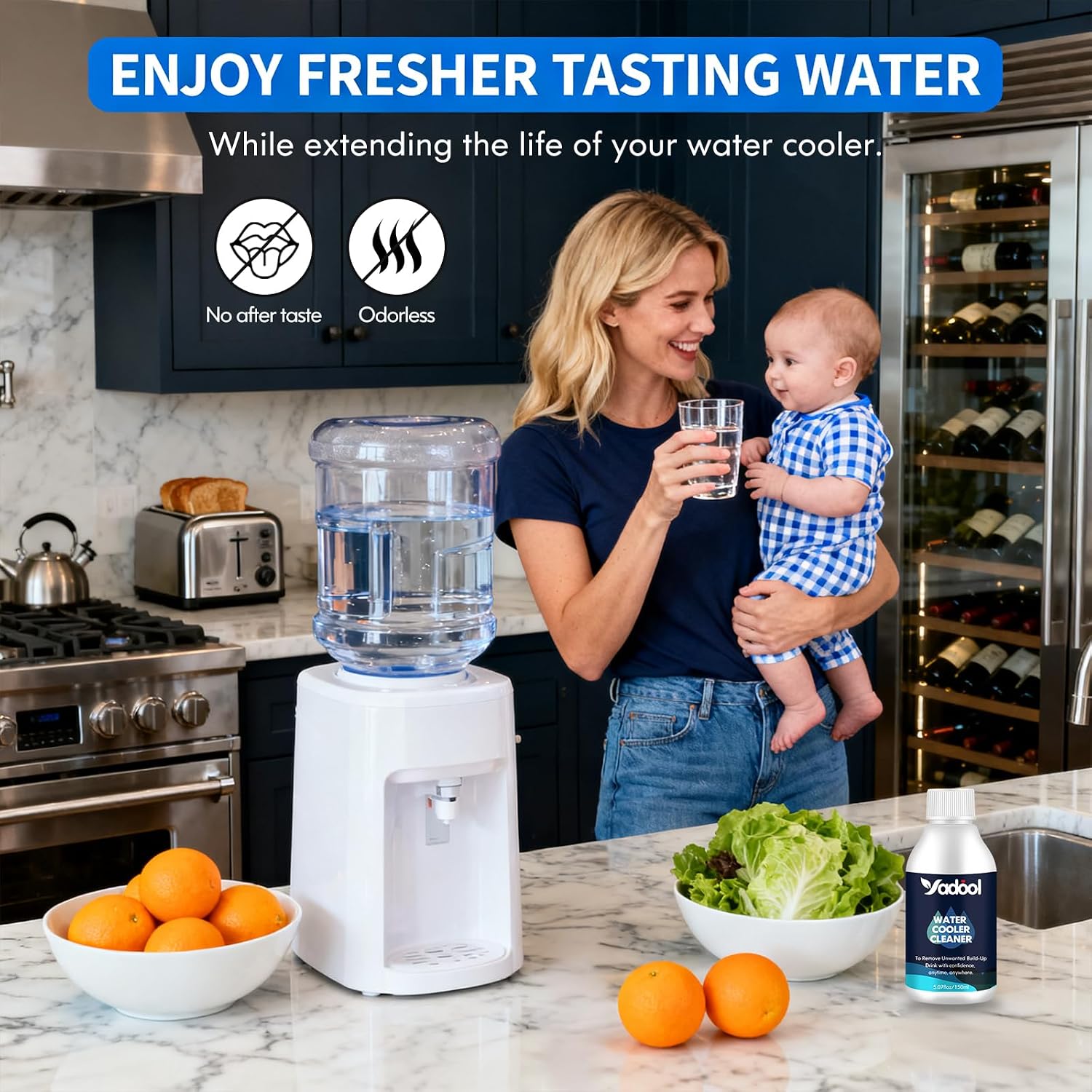 Water Cooler Cleaning Kit,Water Dispenser Cleaning,Water Dispenser Cleaner for Bottom or Top Loading Water Cooler Cleaner and More Models,Virtually Every Style Is Covered Ice Makers (5.07Fl Oz)