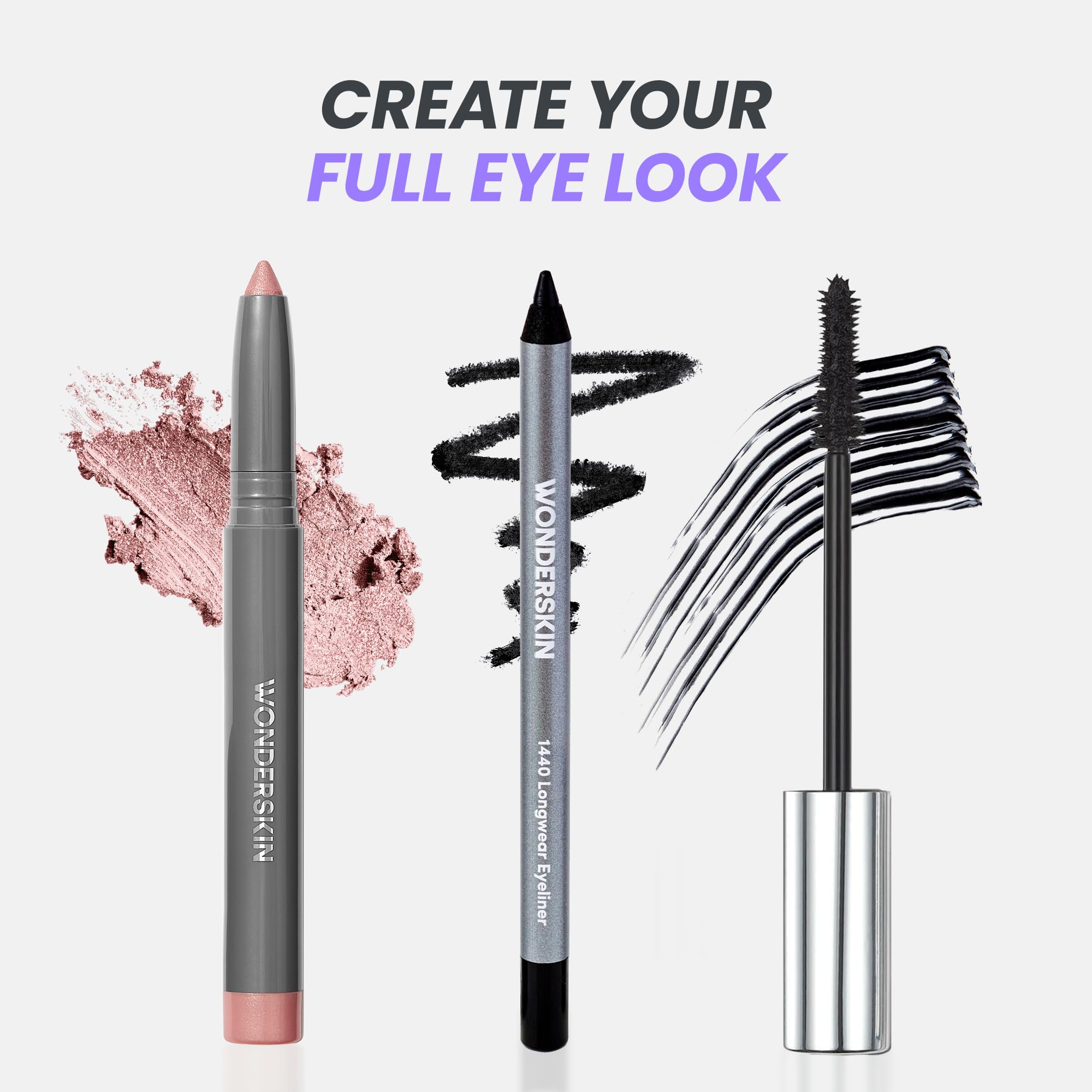 Wonderskin IYKYK Eyeshadow Stick - Stick de Fard à paupières Multi-Usage, Longue Tenue, imperméable et léger, Fard à paupières métallique (Pink Quartz)