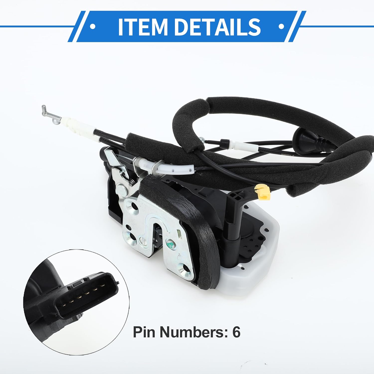 Power Door Lock Actuator Motor for Nissan Rogue 2008-2015 Front Left Driver Side Door Latch Actuator Assembly with Cable