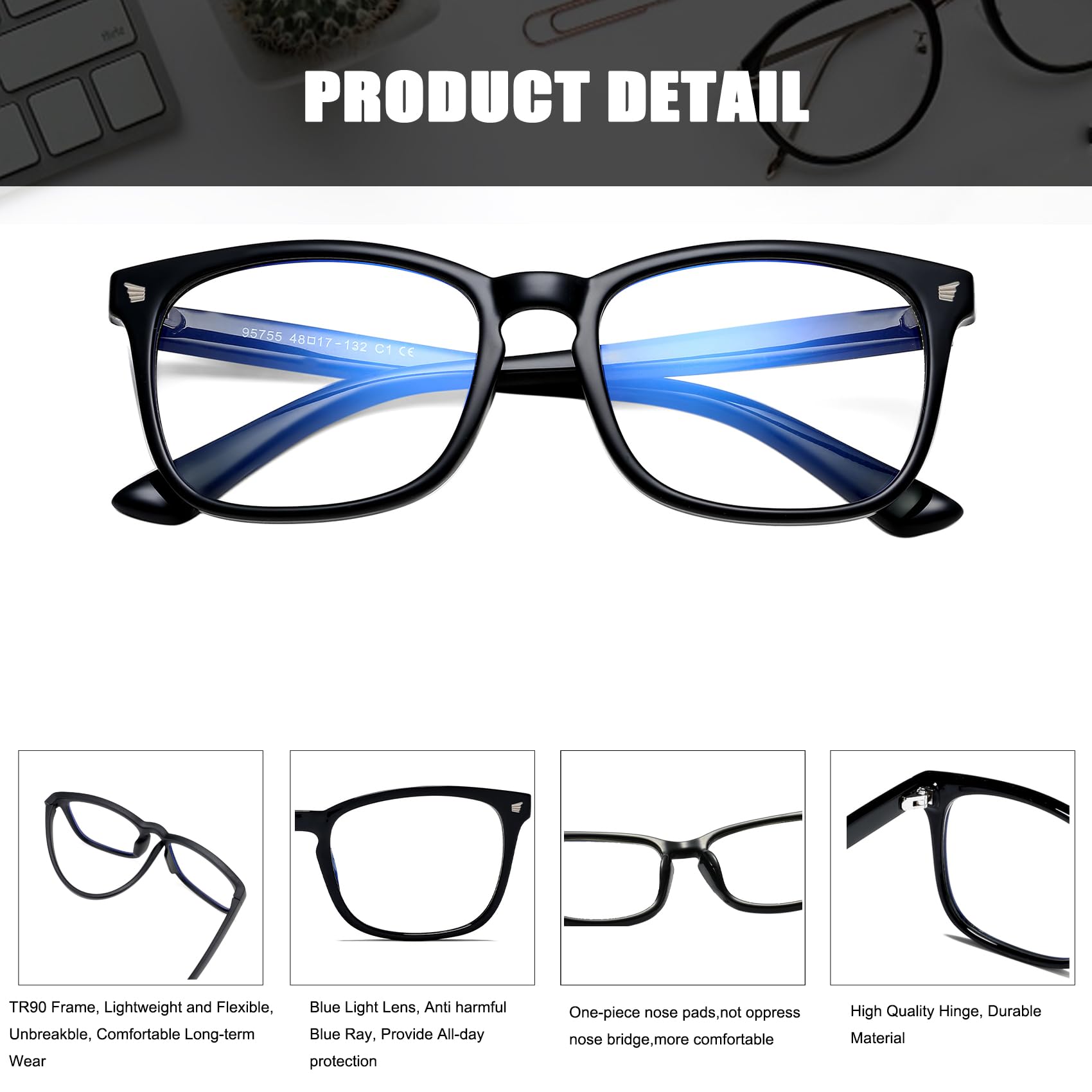 Hycredi Kinderbrille mit Blaulichtsperre, gegen Ermüdung der Augen und UV-Schutz, für Videospiele, Fernseher, Telefon, Jungen und Mädchen