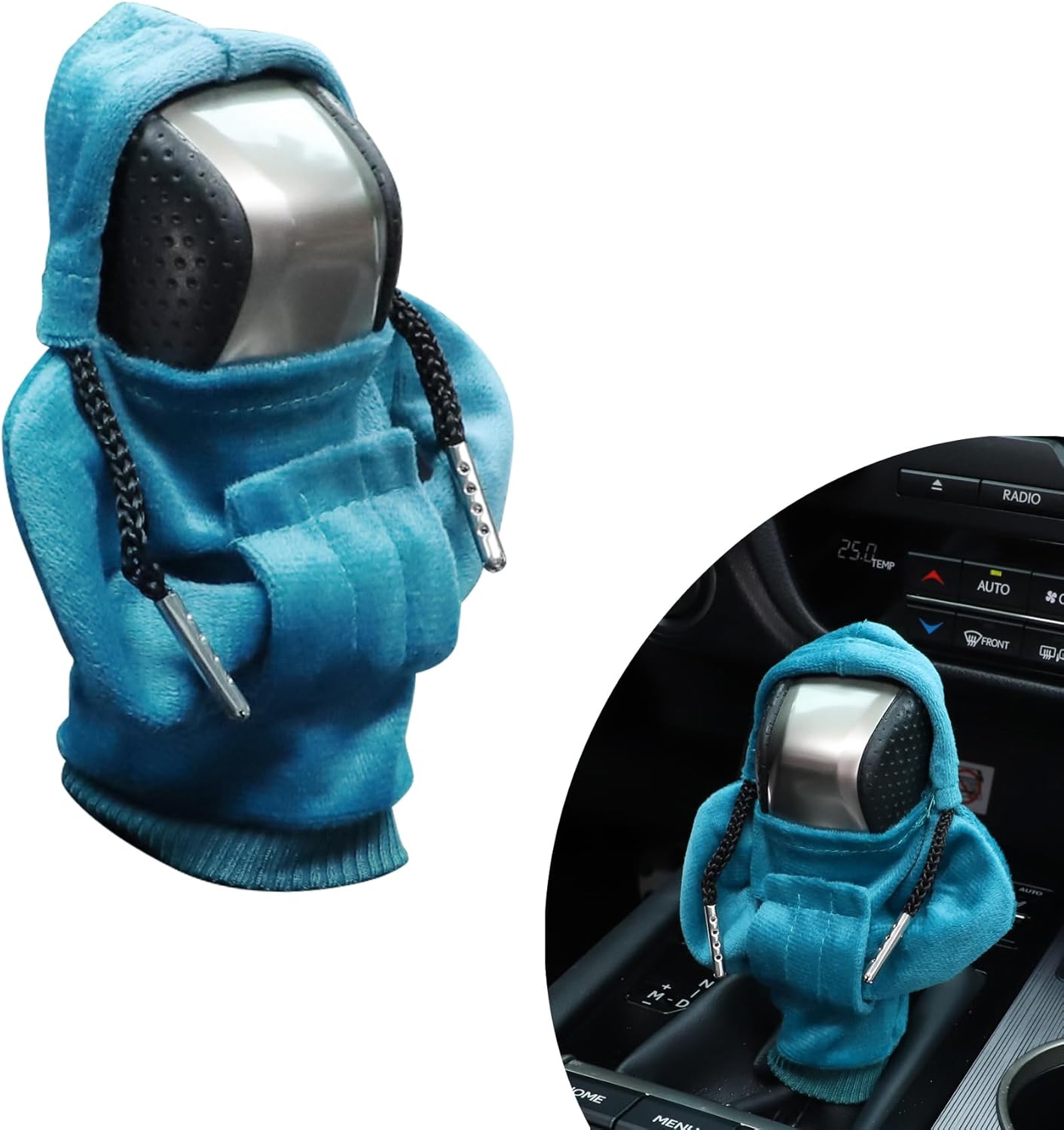 GaRhomxy Car Shifter Knobs Cover Hoodie, Car Gear Shift Knob, Cute Hoodie for Car