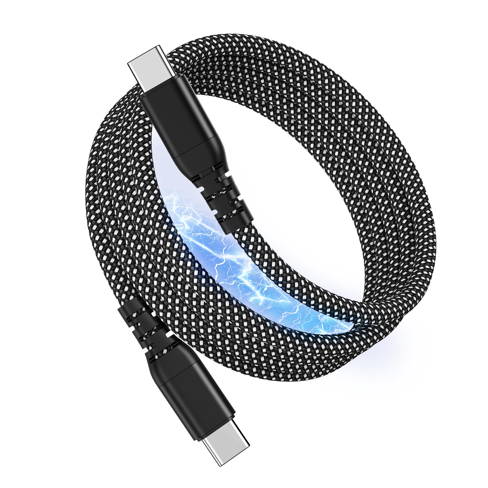 Magtame タイプCケーブル 磁気吸着形状記憶保持機能 USB-C& USB…