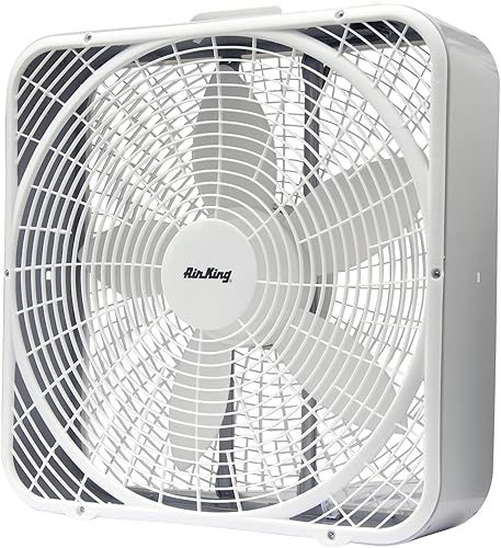 Air King 9723 Ventilador de caja de 3 velocidades de 20 pulgadas color blanco
