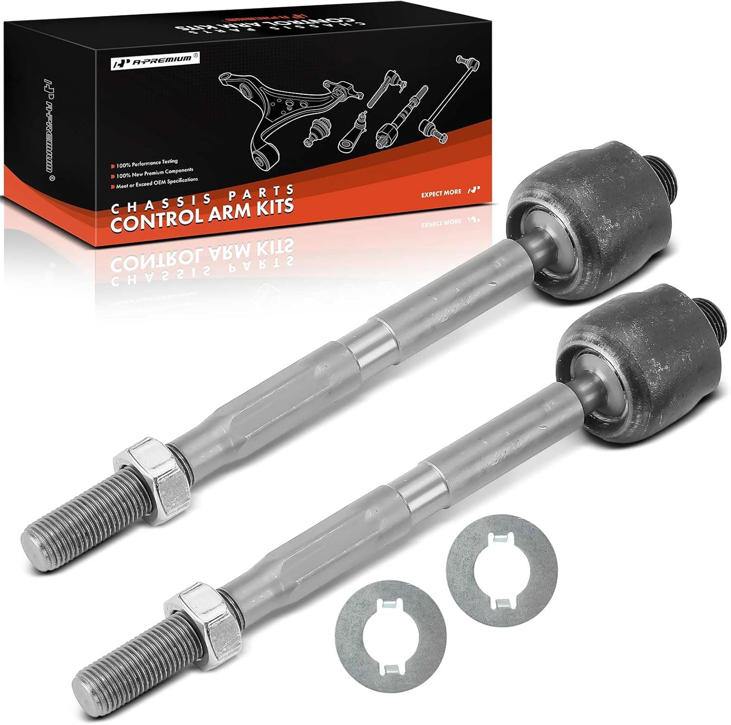 A-Premium 2 x Front Inner Tie Rod Ends, Compatible with Honda Pilot 2016-2022, Ridgeline 2017-2024, Passport 2019-2024 & Acura MDX 2014-2020 2022