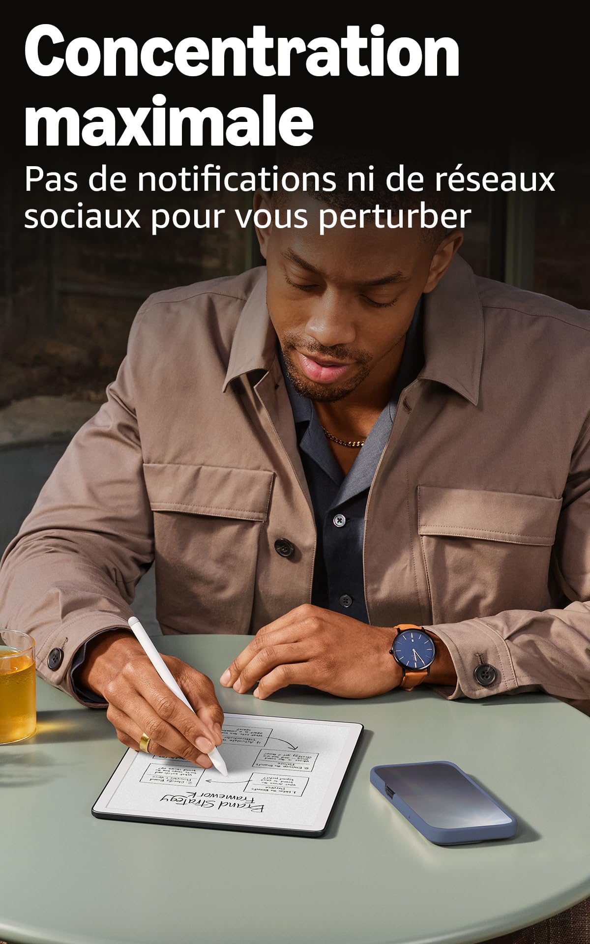 Amazon Kindle Scribe 32 Go (nouvelle génération) : écran 11" effet papier avec éclairage avant ; plus fin, léger et rapide ; écrivez dans le carnet de notes intégré, les documents et les livres