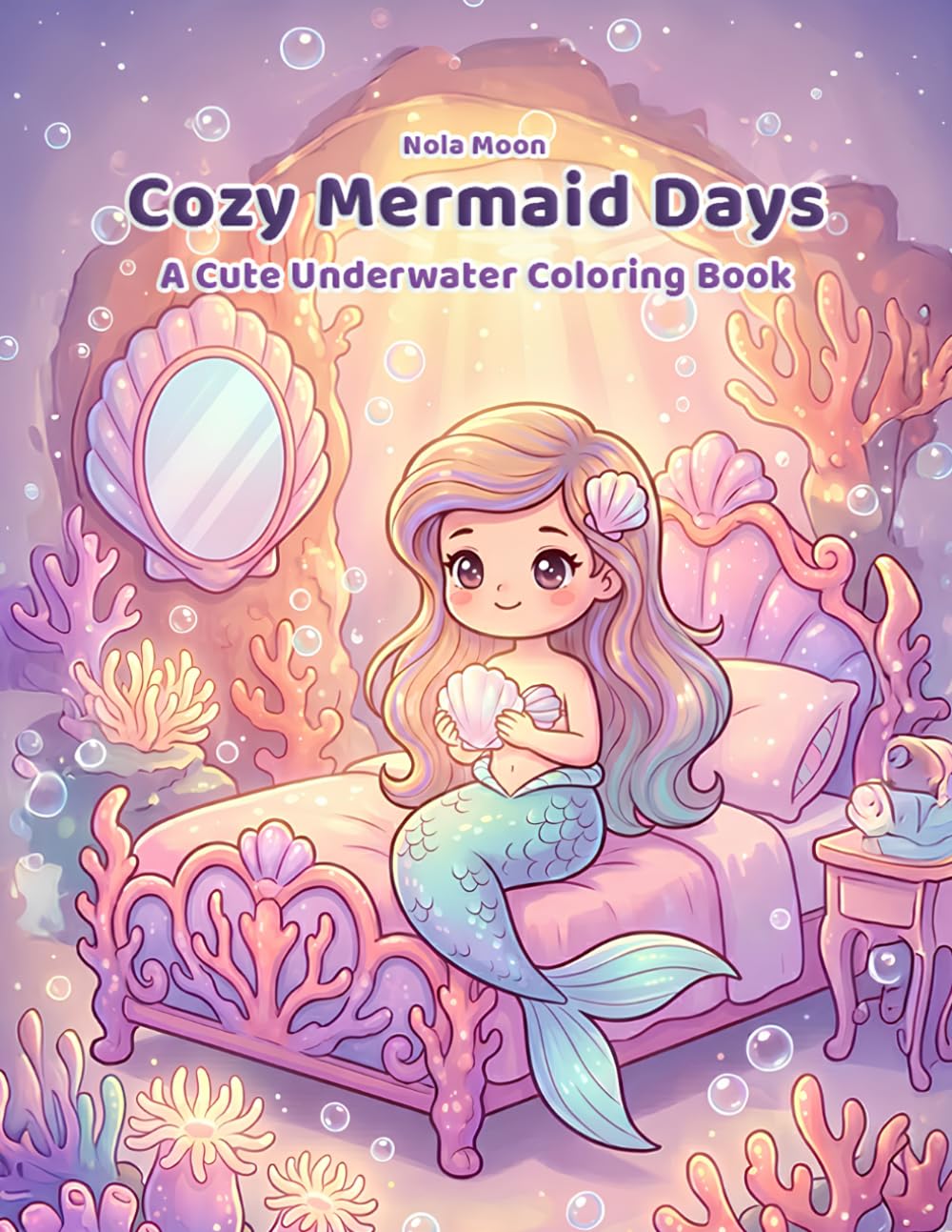 Cozy Mermaid Days: A Cute Underwater Coloring Book