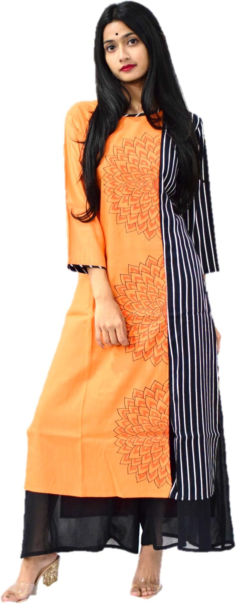 APRISHA Women's Printed Straight Kurta