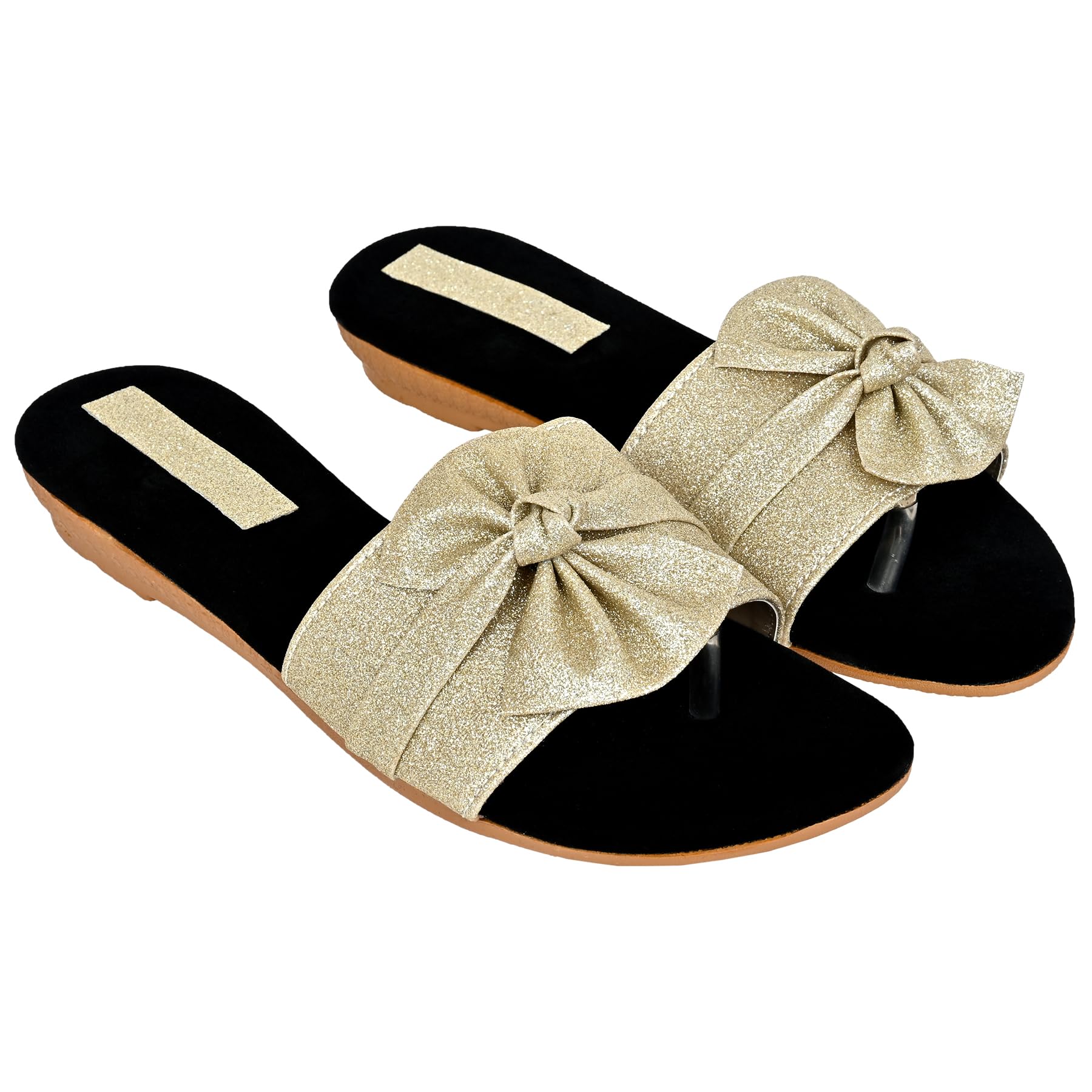 ALTEK Womens Flats Antiskid Slipper Velvet Synthetic Cloth Chappal 4 UK - 13137_flt_Gold_120_4 (B0CK4SNBKT) Amazon Price History, Amazon Price Tracker