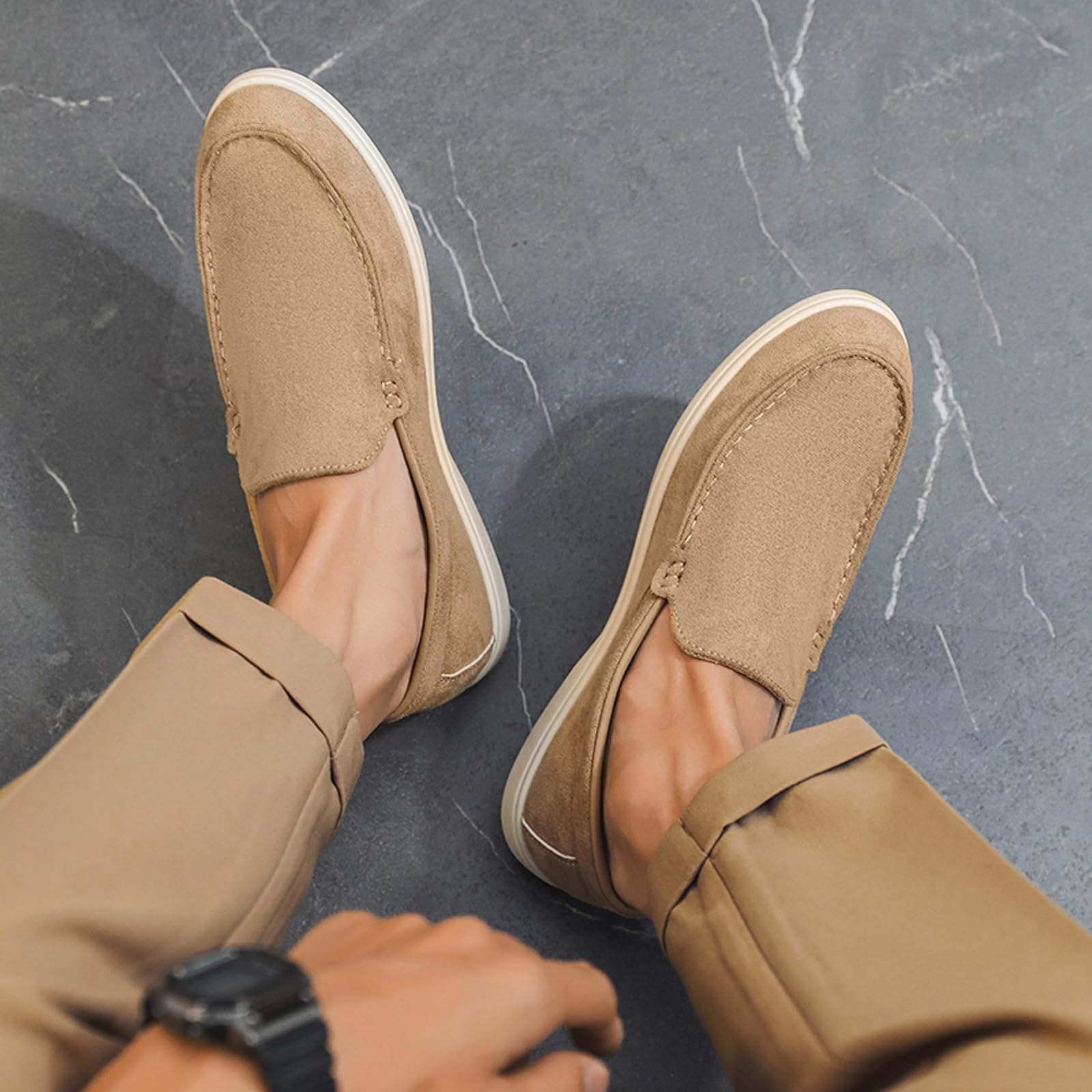 Mocassins et Loafers Hommes Respirantes Confortable Slip on Décontracté Chaussures Bateau et Mocassins pour Homme Chaussures Décontractées et Professionnelles