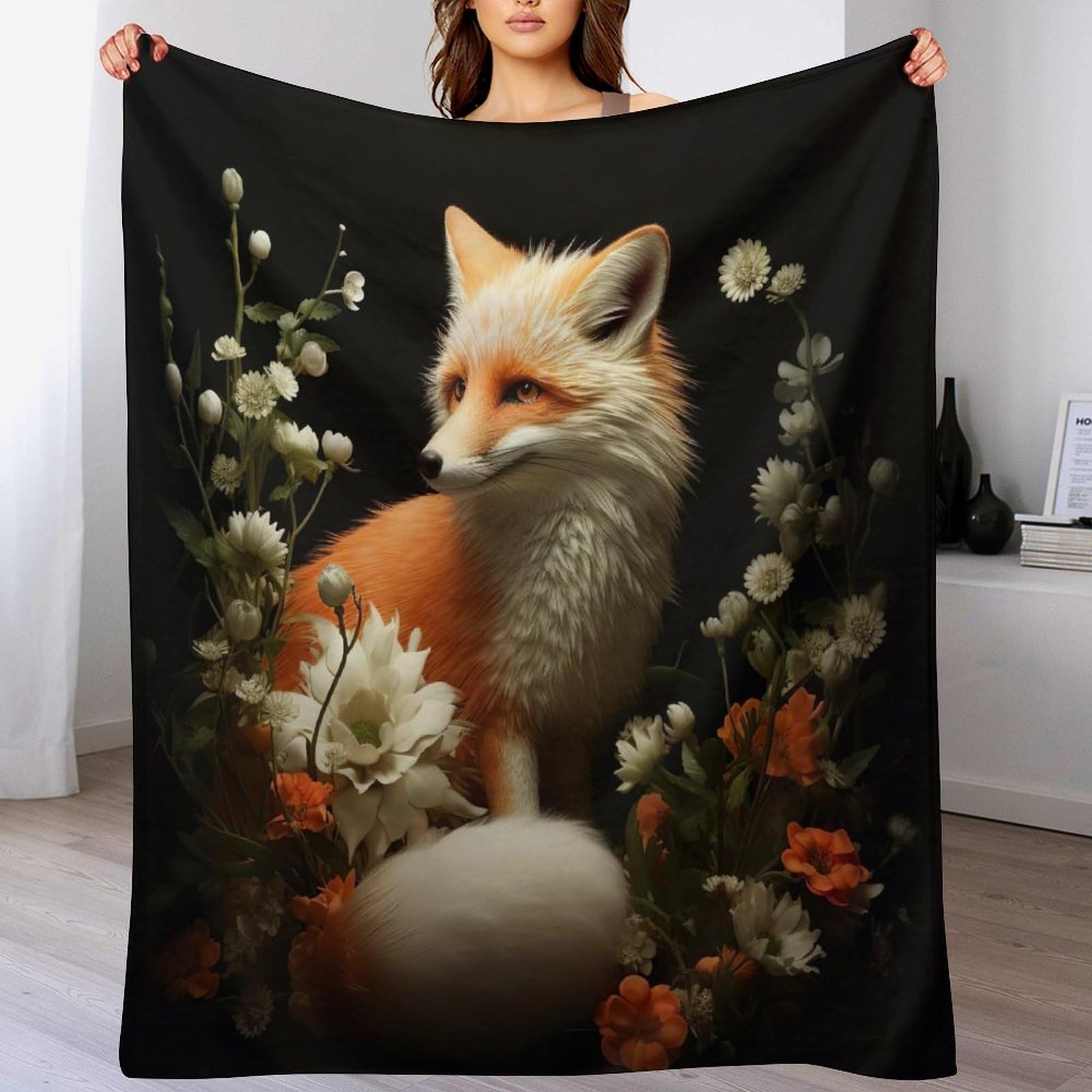 Plaid douillet renard pour des soirées cocooning réconfortantes sur votre canapé