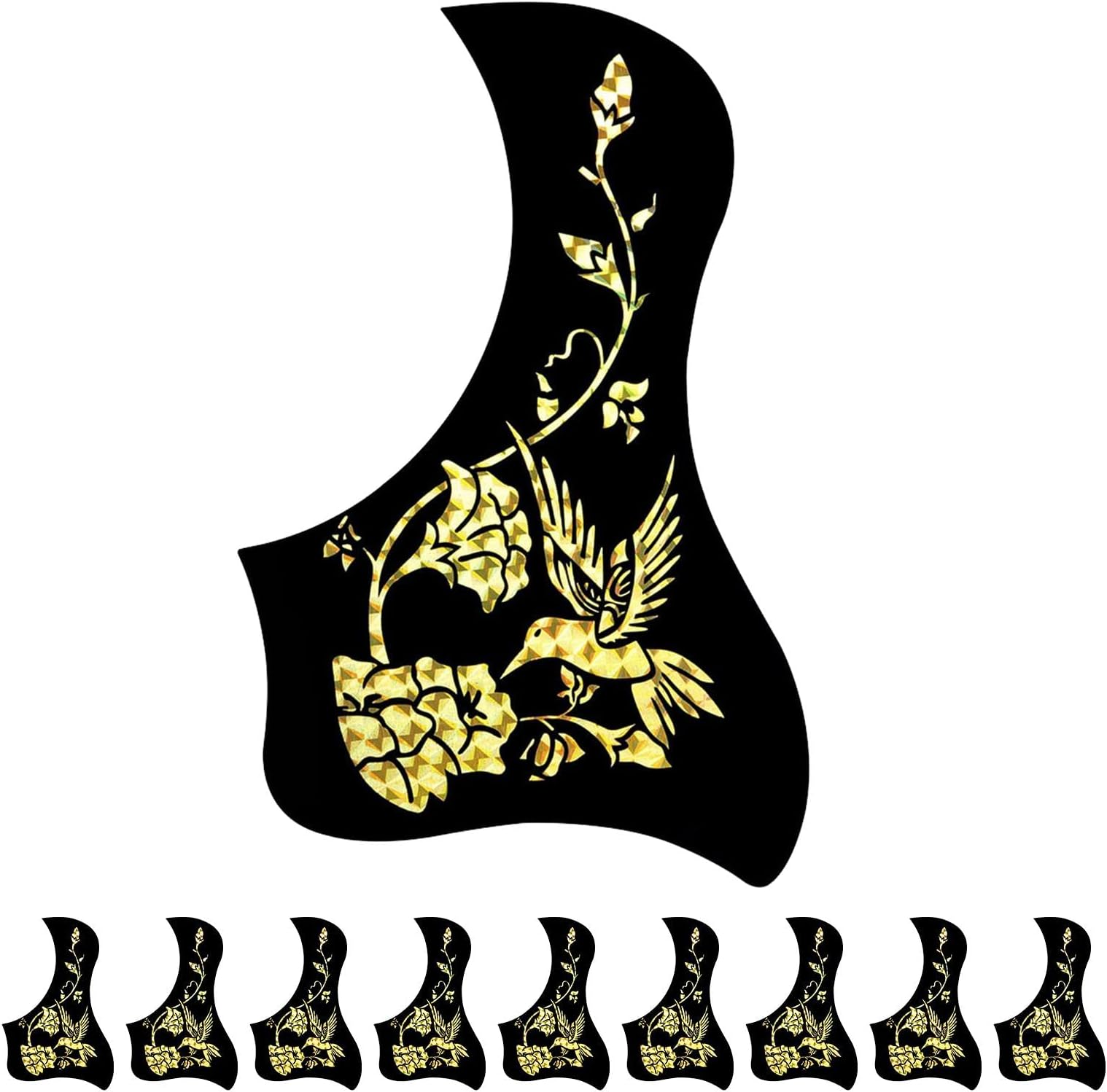 Hummingbird Guitr Gurd | Wterproof Guitr Pickgurds | nti Scrtches Guitrs Pick Gurds Trvel Guitrs ccessories, Right Hnded, Tortoiseshell For 40/41 Inch Guitr