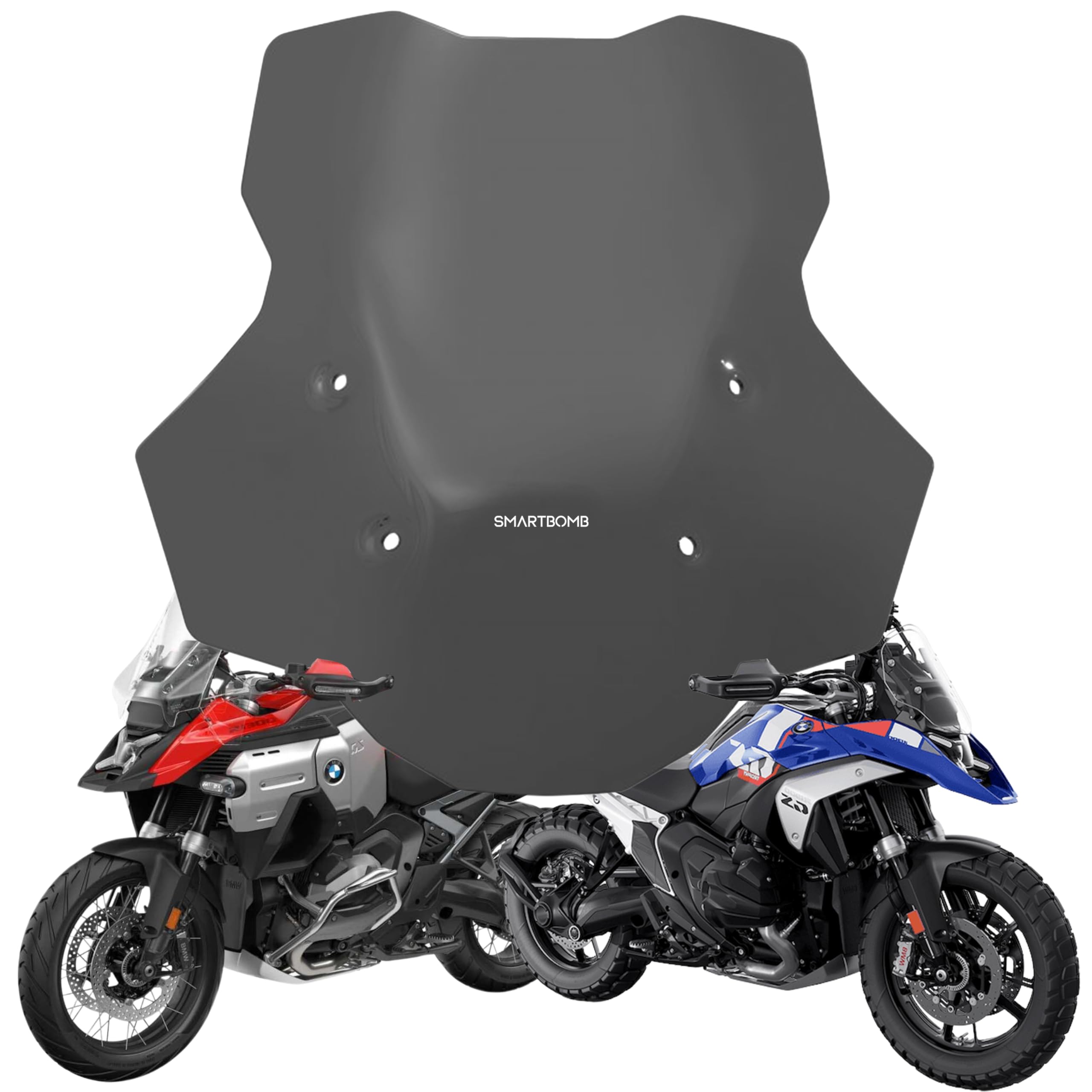 Cupolino Alto TOURING R1300GS STANDARD ADVENTURE 2023-2026 Fumè 4MM Parabrezza Paravento GS 1300