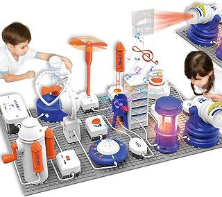 VLGOEM STEM Electronics Kit for Kids 3-12: 66pcs Snap Circuits, 1200+ Projects, No Tools DIY Science Toy with Color Manual