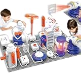 Science STEM Kits for Kids, Electronics Exploration Kit, 66 Pcs DIY Circuit Parts, Over 1200 Projects, STEM Educational Toy Gifts for Kids Boys Girls Ages 3 4 5 6 7 8 9 10 11 12, Color Project Manual