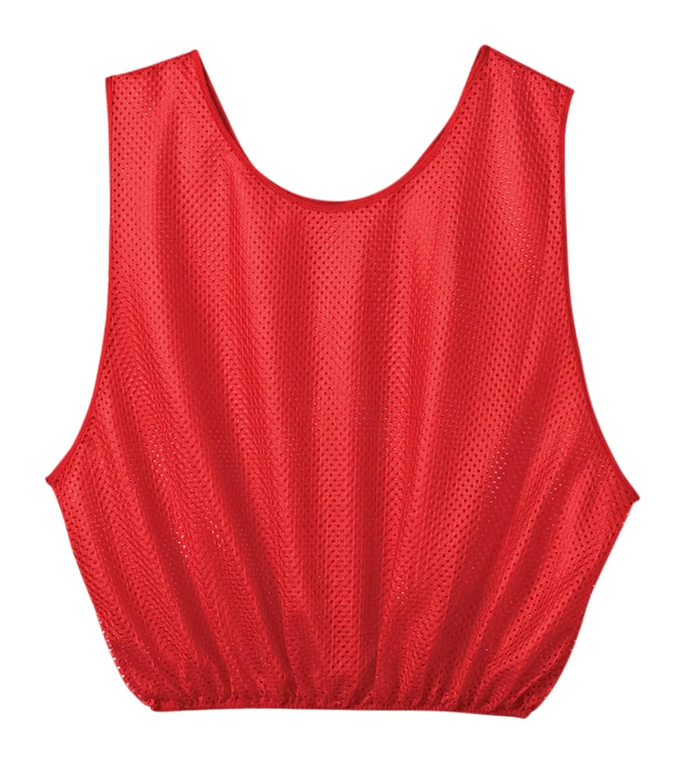 Sportime - 1328682 Mesh Scrimmage Vest - Adult Size - Red
