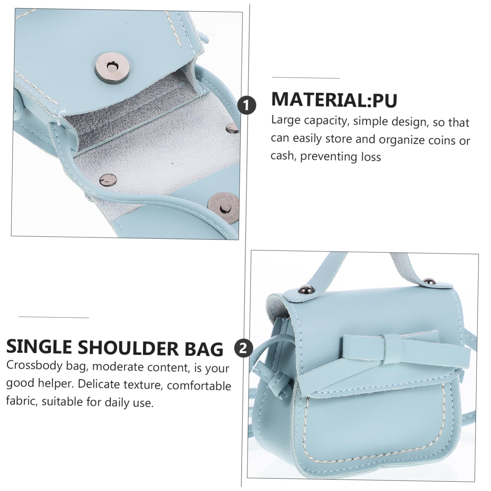 5stücke Cute Bowknot Crossbody Tasche Für Mädchen Umhängetasche Für Alltag Leicht Und Geräumig Geschenkidee