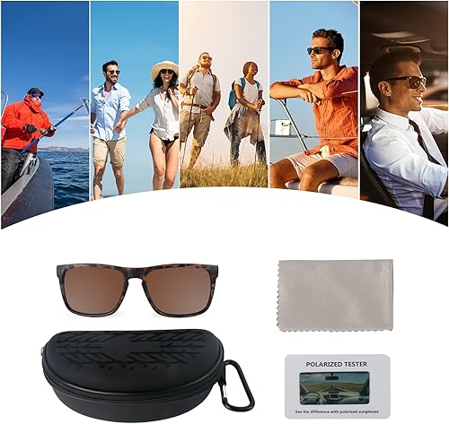 Miniatura 7 de LTOHOE Gafas de sol polarizadas para mujer y hombre, protección UV, lentes de sol para hombre de sol para mujer