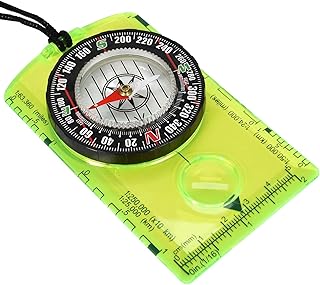 Focenat Compass, Compass Hiking with Lanyard, Professional Compass Survival, Waterproof Boy Scout Compass for Camping Hiking Navigation Orienteering and Other Outdoor Activities