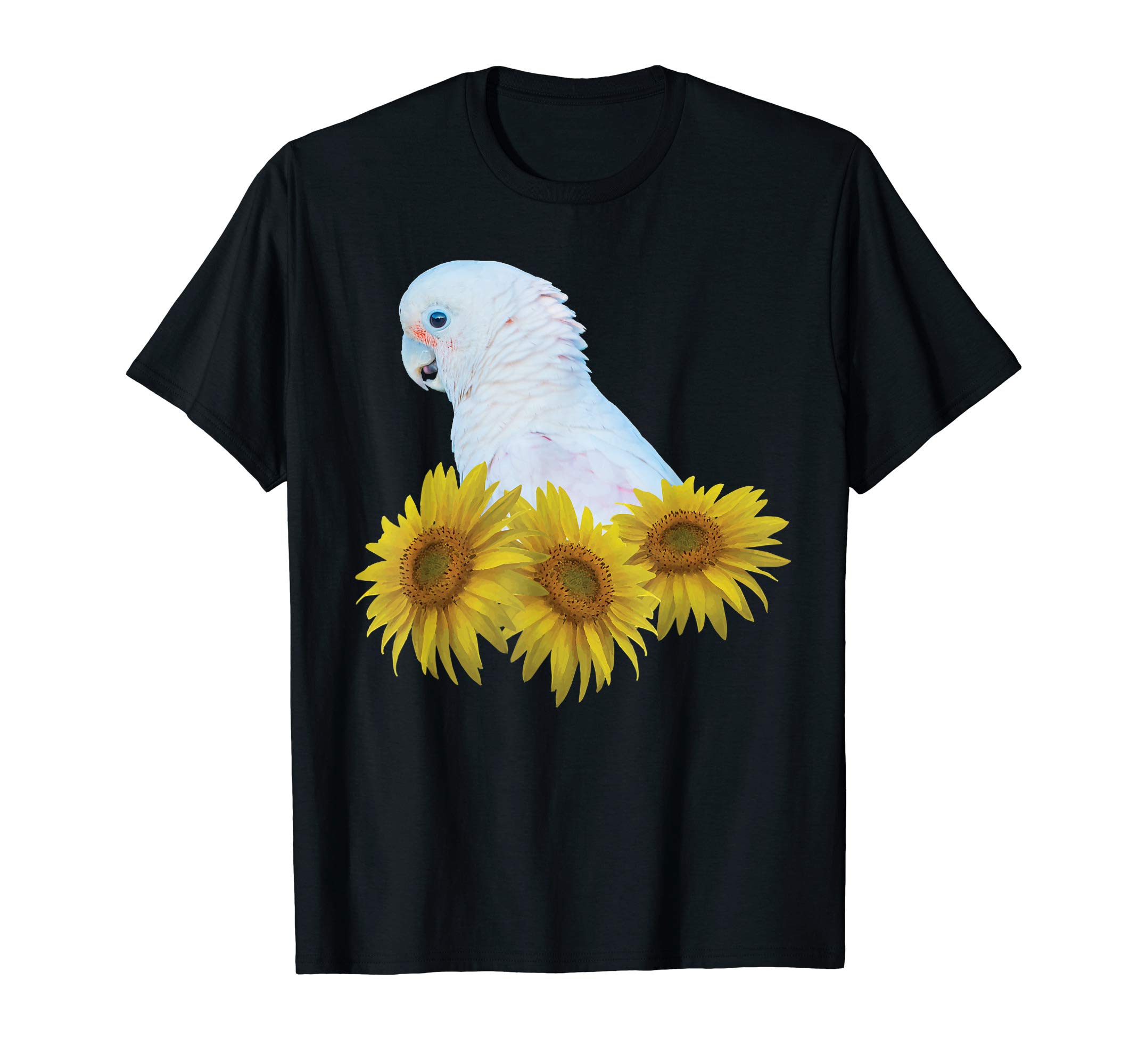 Goffins Cockatoo Parrot DesignsGoffins Cockatoo Parrot Sunflower T-ShirtOEKO-TEX STANDARD 100