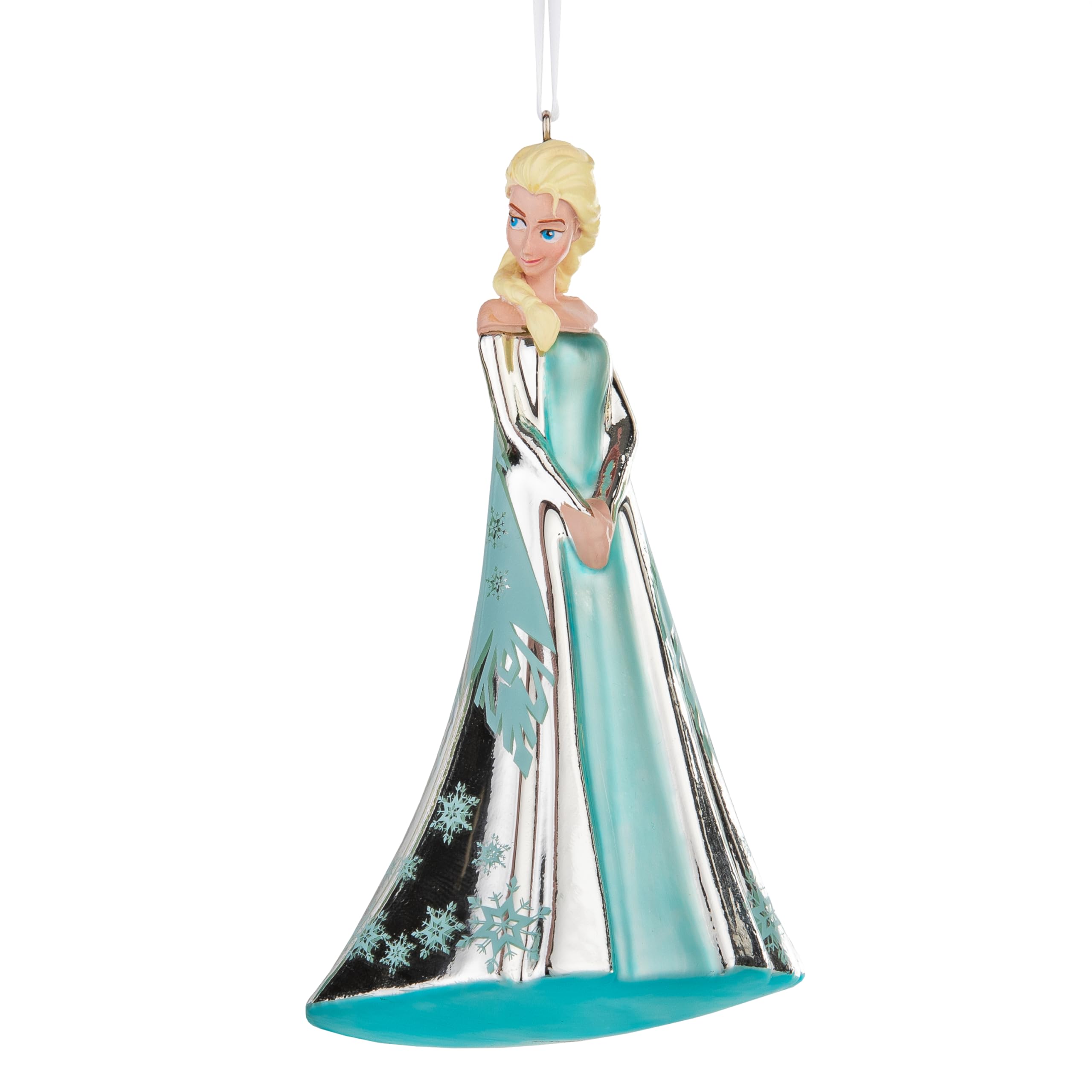 Hallmark Elsa - Adorno de Cristal soplado de la Reina de Las Nieves, decoración de árbol congelado, Adorno Colgante de Disney, Adorno Colgante de Navidad, Regalos para Navidad