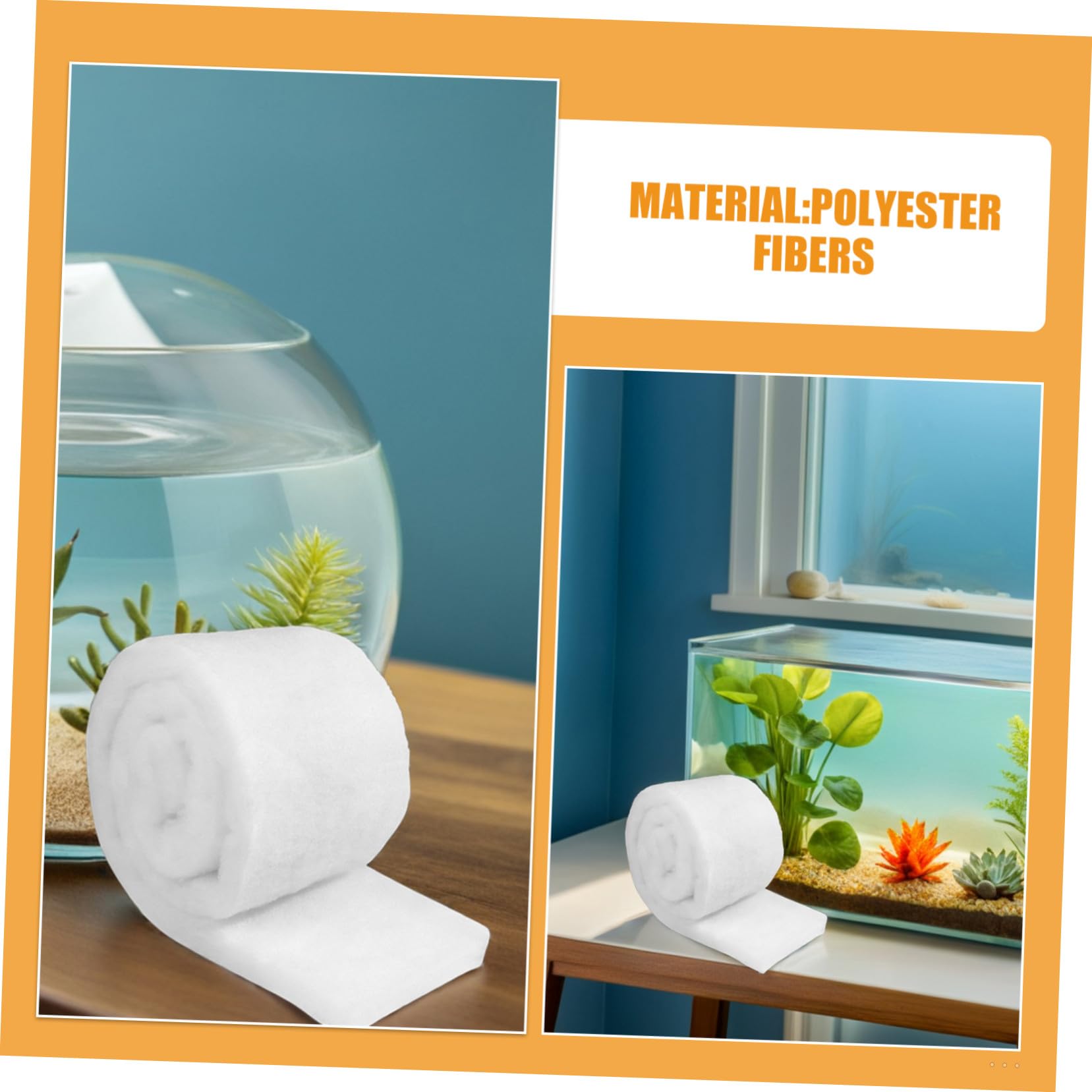 GALPADA 10 Piezas Filtro para Acuario Esponja de Alta Densidad de Grosor para Estanques y Fuentes Almohadillas de Repuesto para Filtro de Pescado y Medios Filtrantes para Tanque de