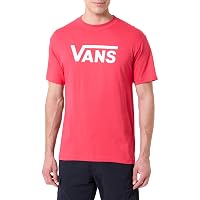 Vans T-Shirt Classica a Maniche Corte, Color Cremisi
