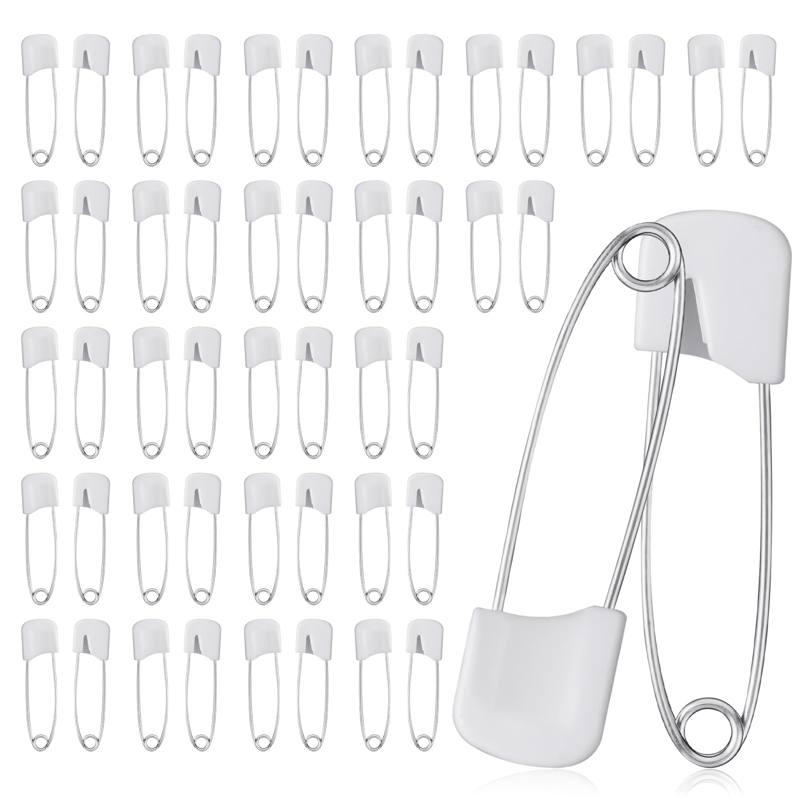Bremorou Spille da Balia per Bambini 40 mm, Plastica, Chiusura a Chiavistello