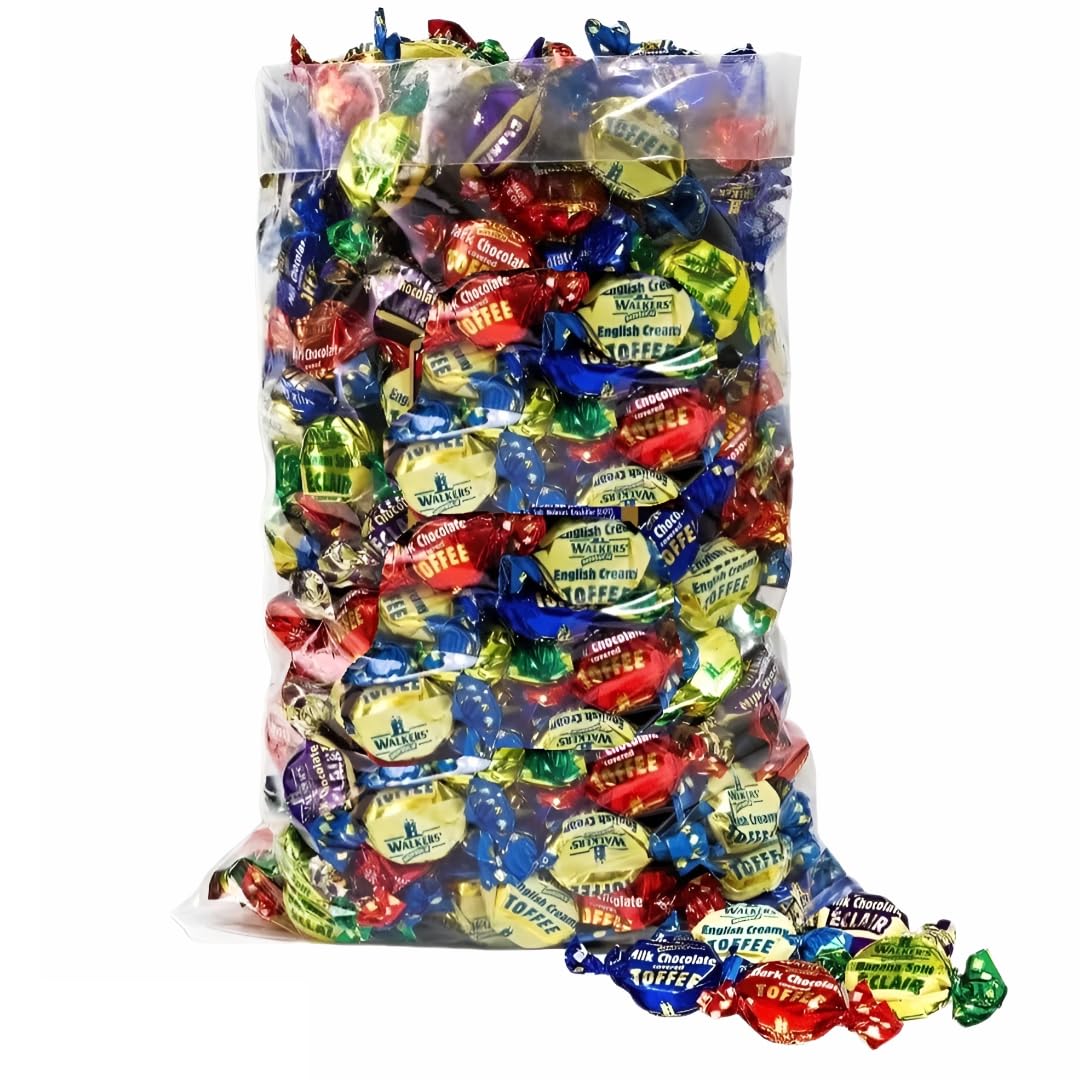 Walkers Assorted Toffees and Chocolate Eclairs, 500 g in Premier Life Store Box