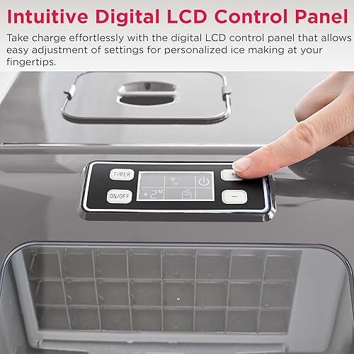Miniatura 5 de FRIGIDAIRE EFIC452-SS - Máquina de hielo extragrande de 40 libras, de acero inoxidable, fabrica hielo cuadrado