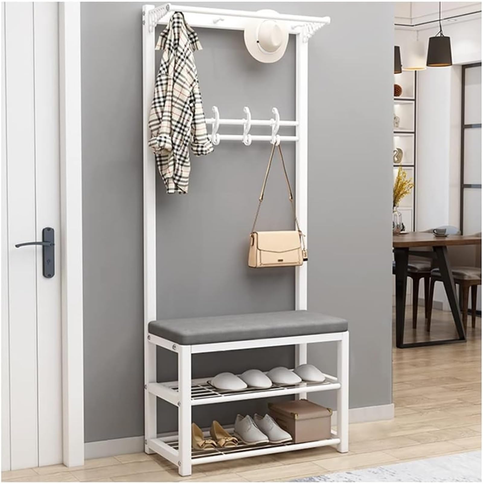 Recibidores De Entrada Perchero De Pie Moderno Ganchos Para