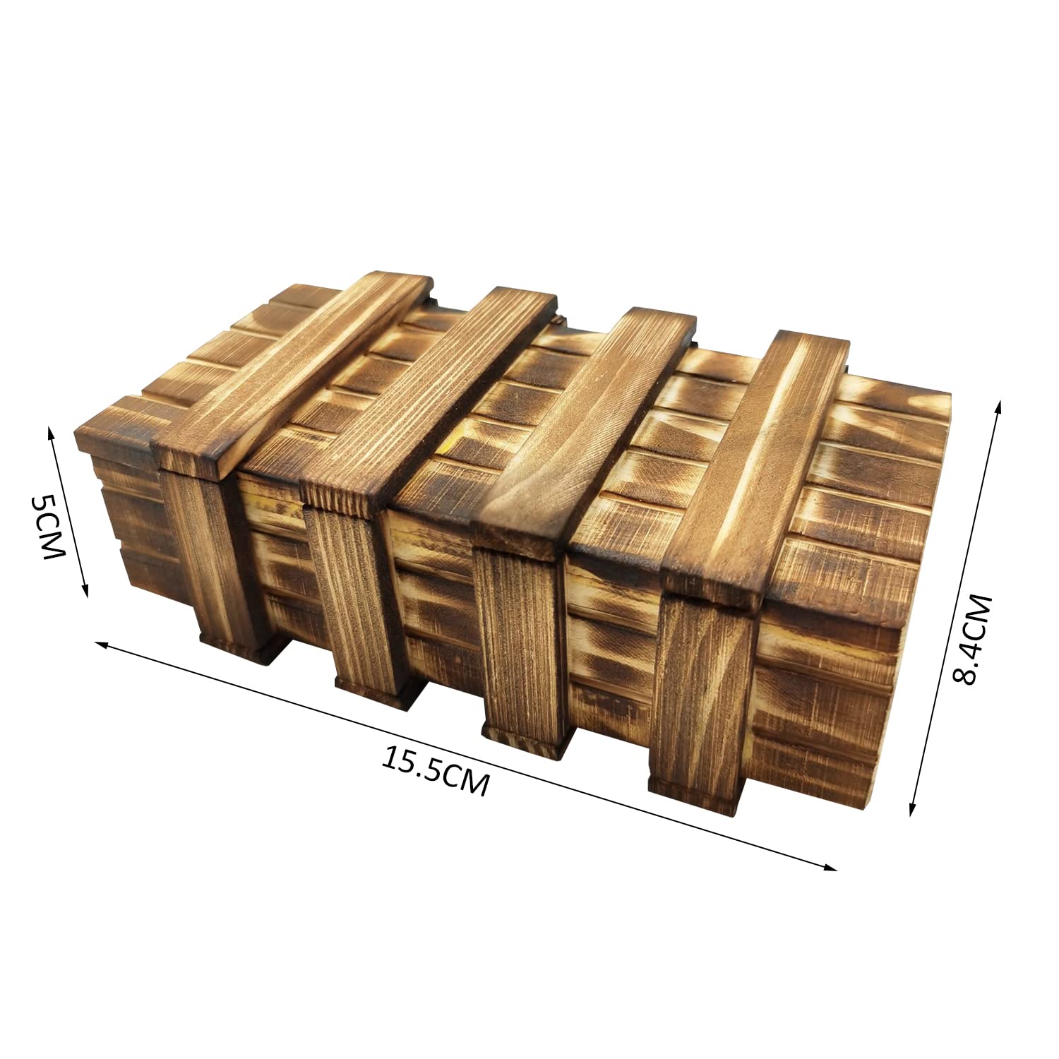 1pcs magische Geschenkbox aus Holz, Geschenkverpackung, Puzzle-Box, Puzzle-Spiel,zum Aufbewahren von Schmuck, Geschenkgutschein,Hochzeit Geburtstagsgeschenk - Image 2