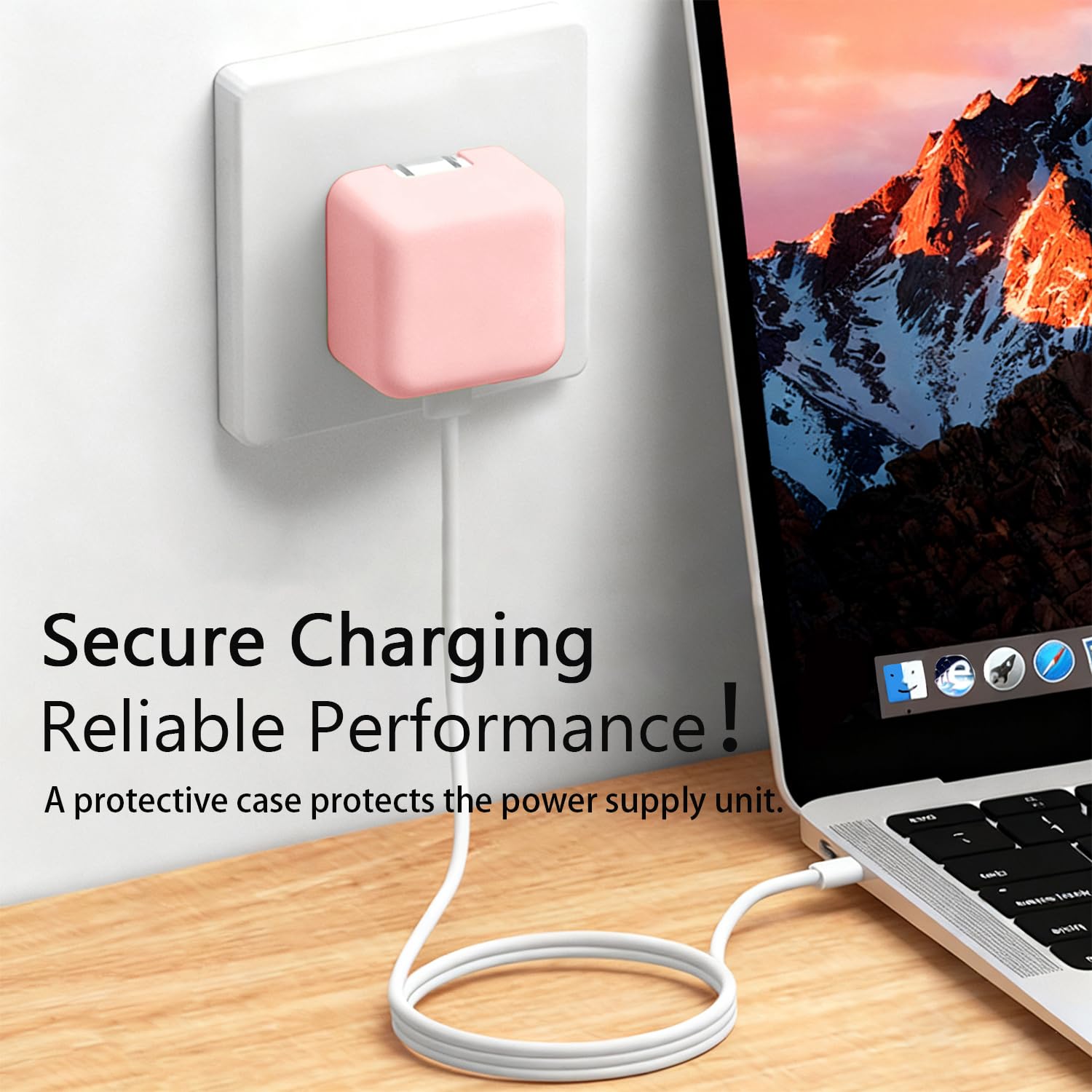 Amazon.co.jp: YSCLBAHUKE ピンクシリコン充電器ケース Apple 40W