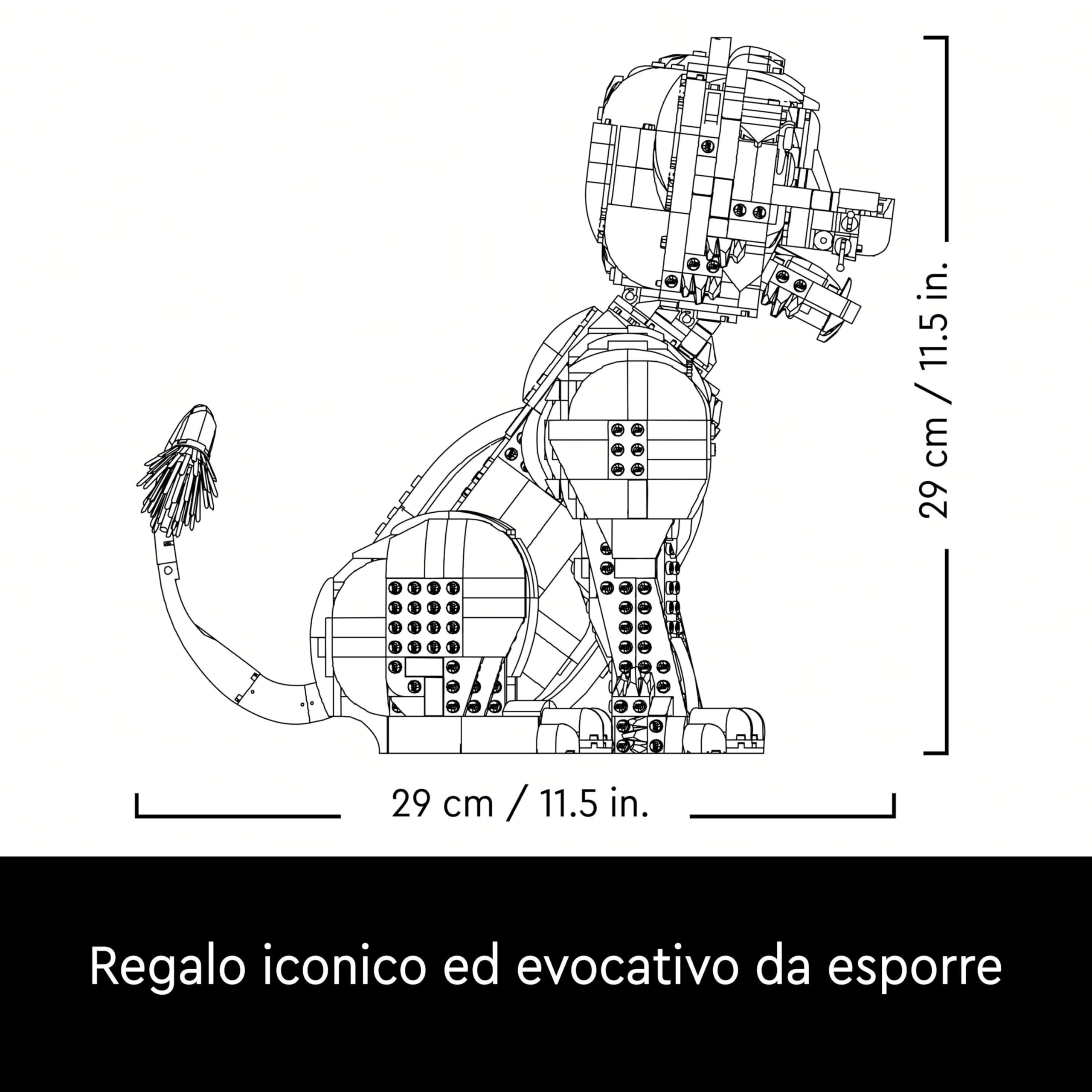 LEGO ǀ Disney Giovane Simba, Re Leone, Modellino da Costruire per Adulti con Figura di Animale Mobile, Hobby Creativo da Collezione, Idea Regalo per Lui, Lei, Marito, Moglie e per i Fan del Film 43247