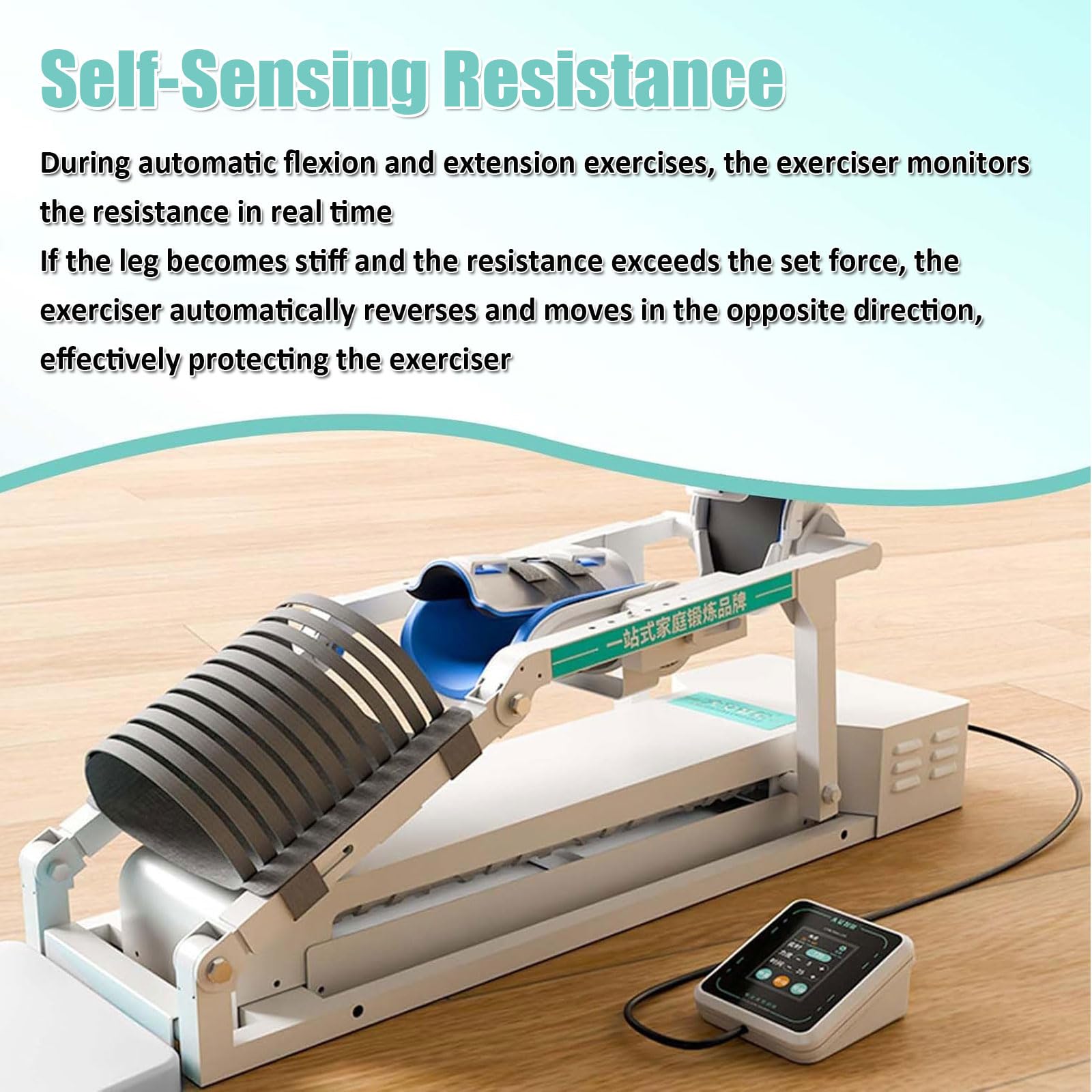 Trainer Elettrico per la Riabilitazione del Ginocchio, Dispositivo di Allenamento per Caviglia, Ginocchio e Anca, Macchina CPM 0-140° per Fisioterapia Fratture e Stretching