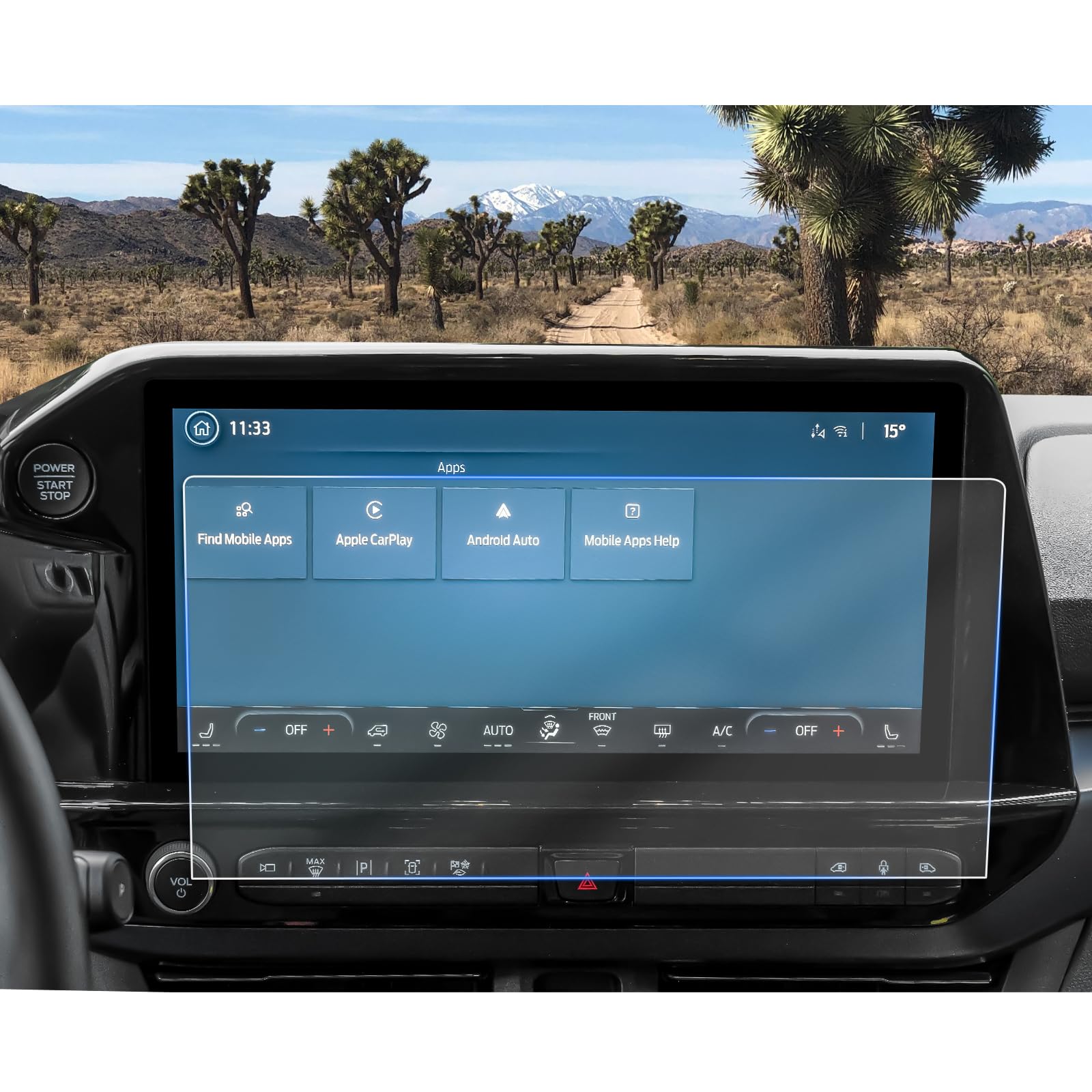 CDEFG Compatibile con Ford Tourneo Custom 2024 2025 Facelift Navigation Pellicola Protettiva Antigraffio 13 pollici GPS Pellicola Protettiva Navigatore Film Transit E-Transit EV Accessori [2 pezzi]