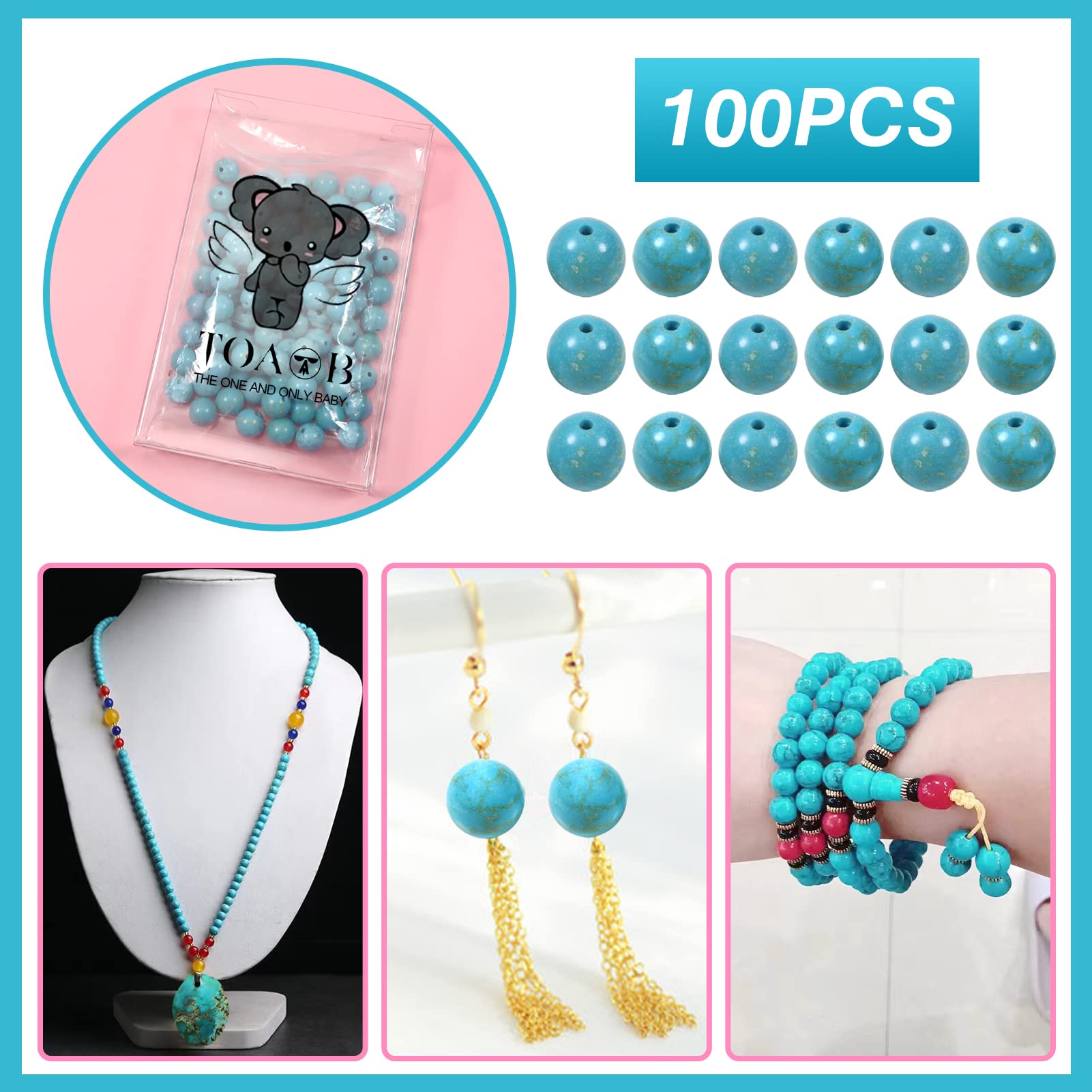 Ketting kleurrijke kraal - Sieraden online kopen